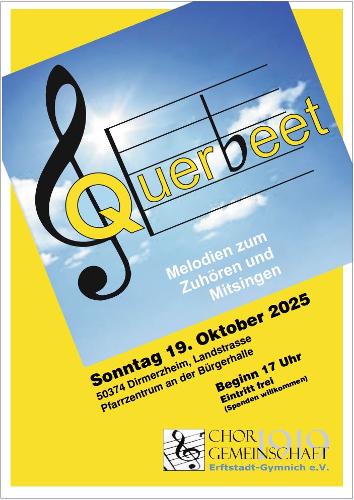 Plakat zum Konzert am 19.10.2025