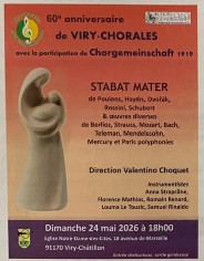 Konzertplakat Viry Chorales